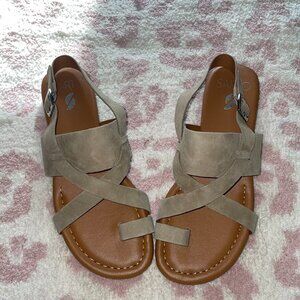 New Franco Sarto Gia Sandal  Almondine Suede Size 6